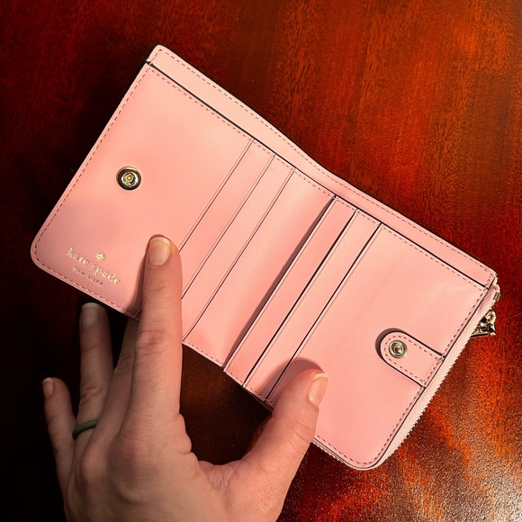 KATE SPADE | NWOT Compact Corner Zip Wallet PINK - Picture 7 of 9